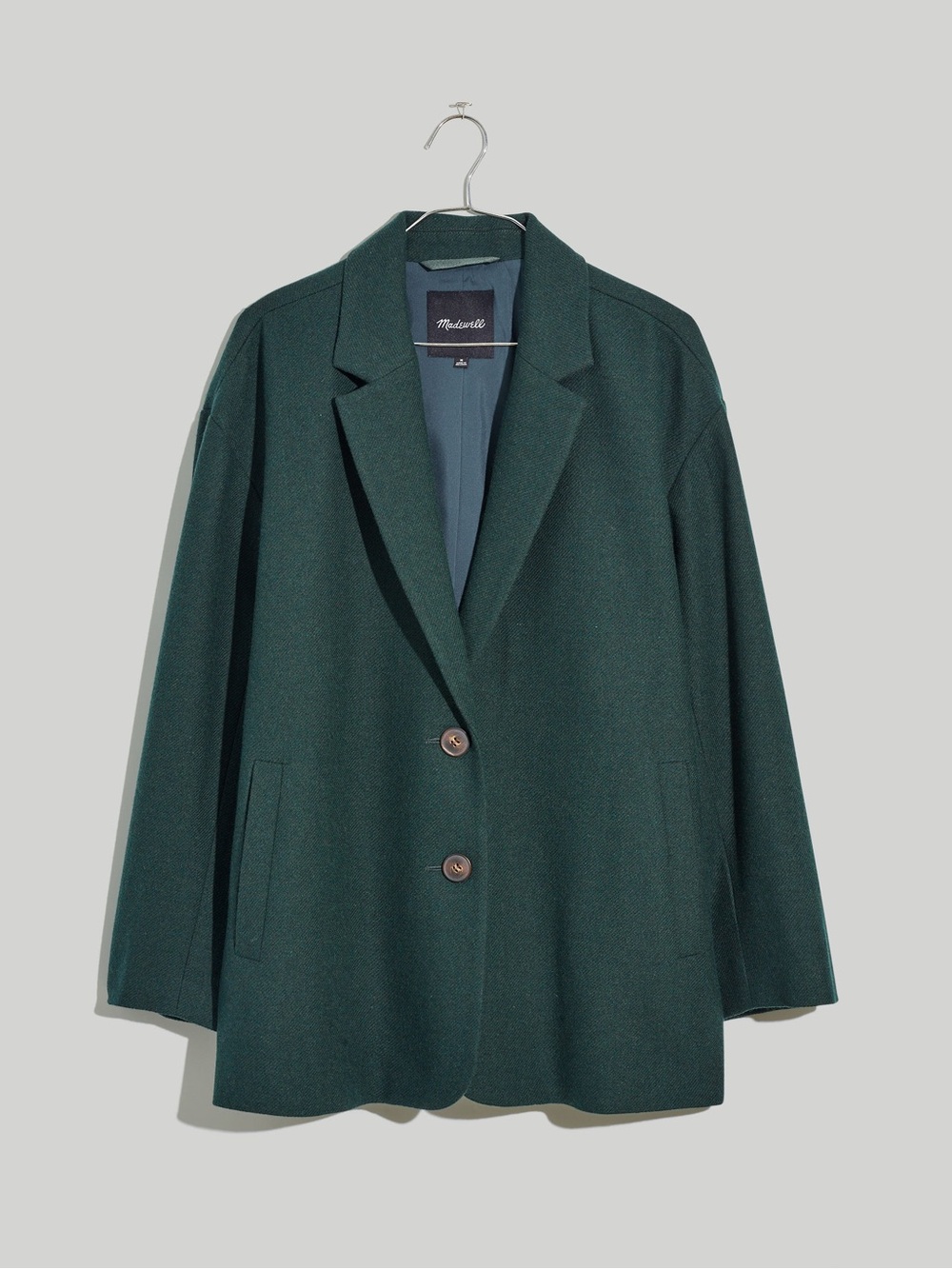 Madewell The Brushed Oversized Dorset Blazer Evergreen Size XS